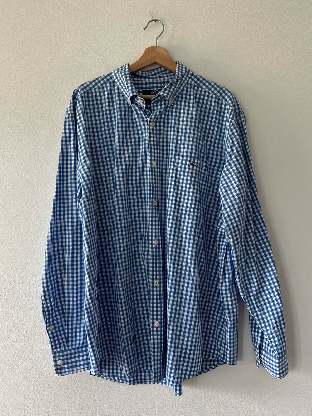 VINEYARD VINES | Blue Grid Button Down Shirt | XL